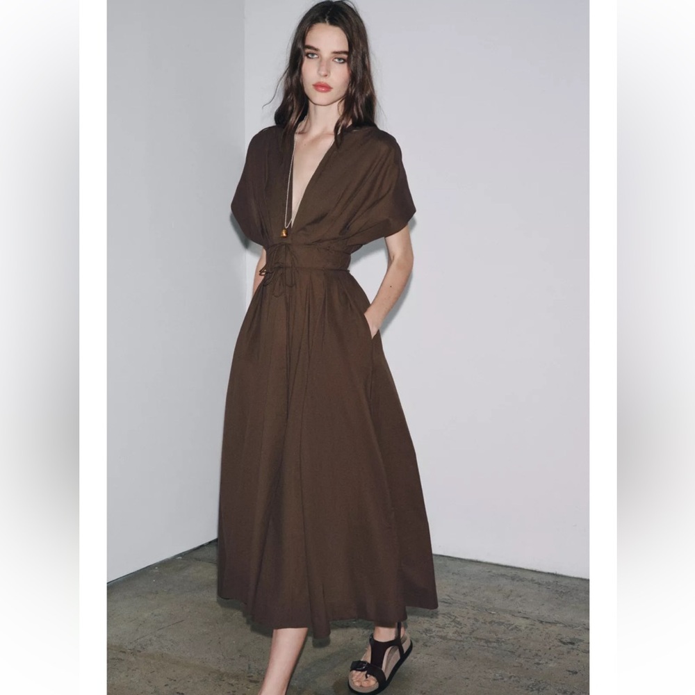 ZW collection pleated midi dress